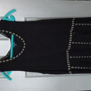 Torrid Gold Black Sweater Dress with gold accents 3X